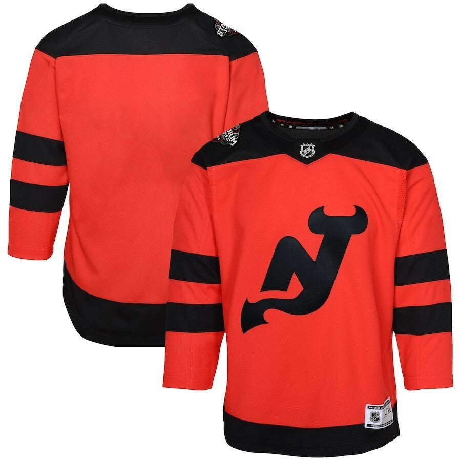 Youth New Jersey Devils 2024 NHL Stadium Series Premier Jersey – Red Style 1 Hockey Jersey hockey jersey product view 1