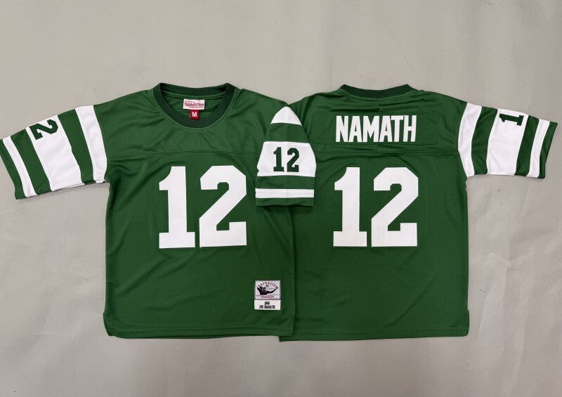 Youth New York Jets #12 Joe Namath Jets Team Youth Football Jersey football jersey product view 1