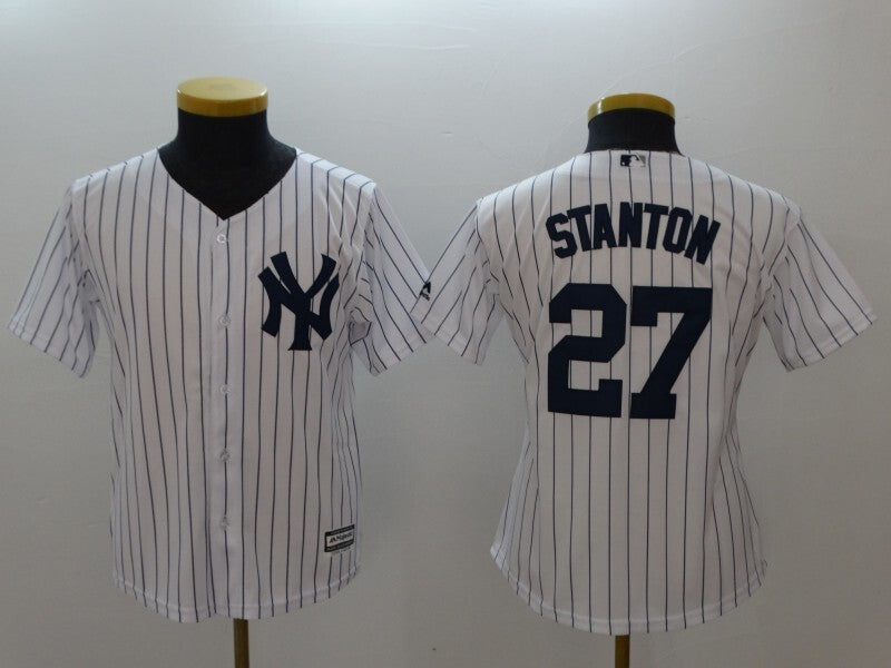 Youth New York Yankees #27 Giancarlo Stanton 6156 Style 2 Baseball Jersey baseball jersey product view 1