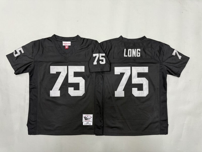 Youth Oakland Raiders #75 Howie Long Raiders Youth Football Jersey football jersey product view 1