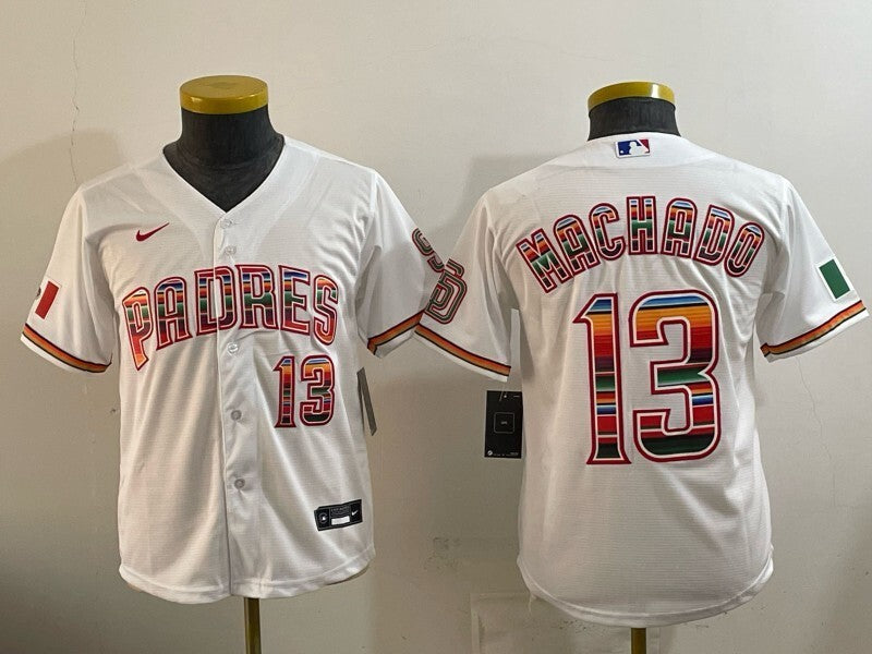 Youth Philadelphia Phillies #13 Manny Machado Padres Youth Baseball Jersey baseball jersey product view 1