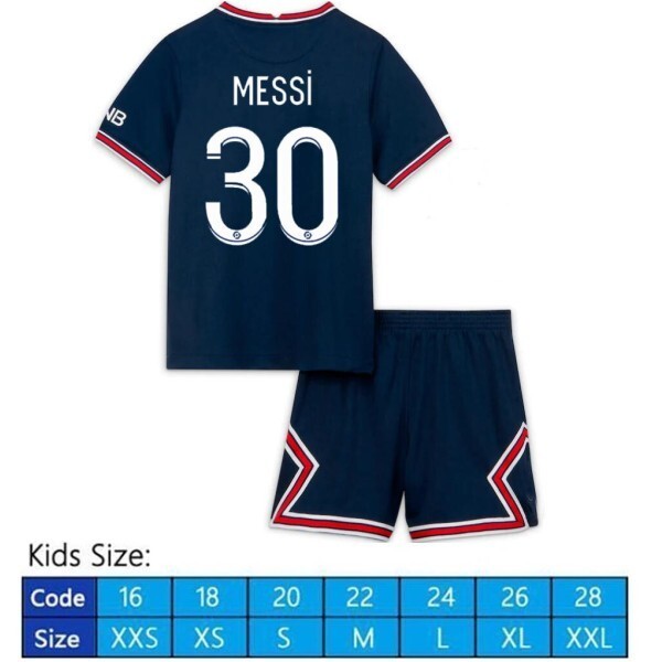 Youth Psg Paris #30 Messi Home Soccer Jersey sports jersey product view 1