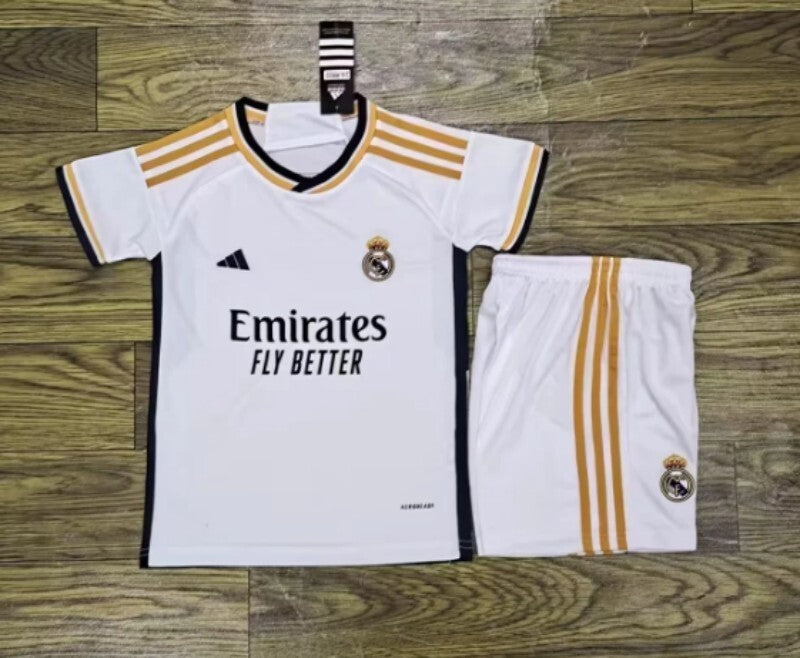Youth Real Madrid 23-24 Real Madrid Home Youth 1 Style 2 Soccer Jersey sports jersey product view 1