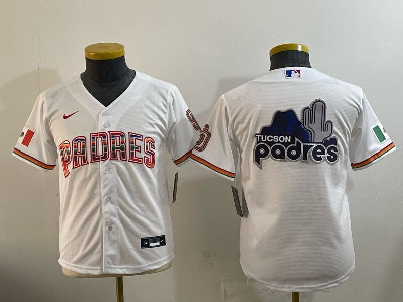 Youth San Diego Padres Padres Youth Style 2 Baseball Jersey baseball jersey product view 1