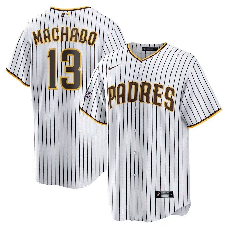 Youth San Diego Padres #13 Cal Raleigh 2025 MLB All-Star Game Home Replica Player Jersey - White baseball jersey product view 1