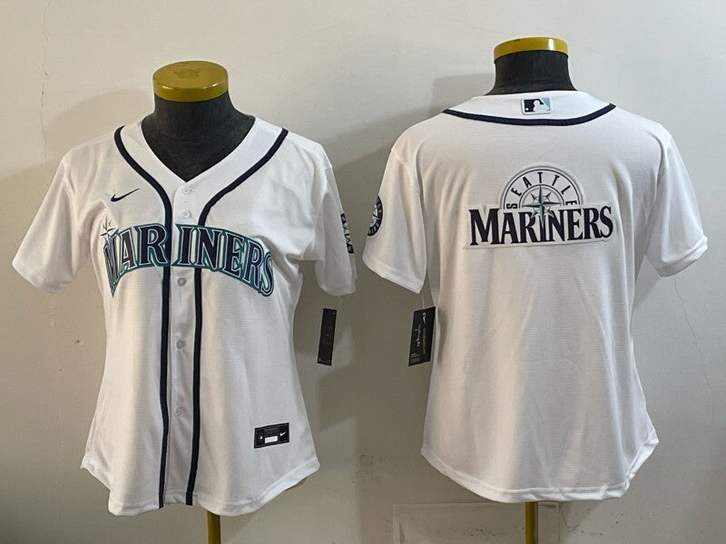 Youth Seattle Mariners Mariners Women Youth Style 2 Baseball Jersey baseball jersey product view 1