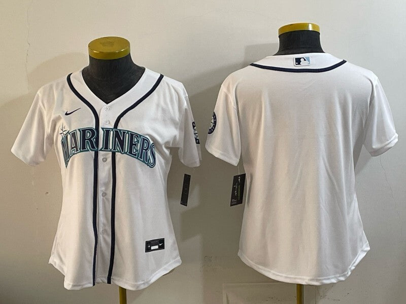 Youth Seattle Mariners Mariners Women Youth Style 3 Baseball Jersey baseball jersey product view 1