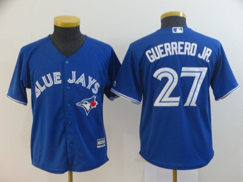 Youth Toronto Blue Jays #27 Vladimir Guerrero Jr Style 2 Baseball Jersey baseball jersey product view 1