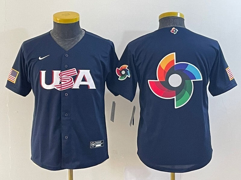 Youth USA 2023 World Cup 2023 World Cup Youth 16b Style 1 Baseball Jersey baseball jersey product view 1