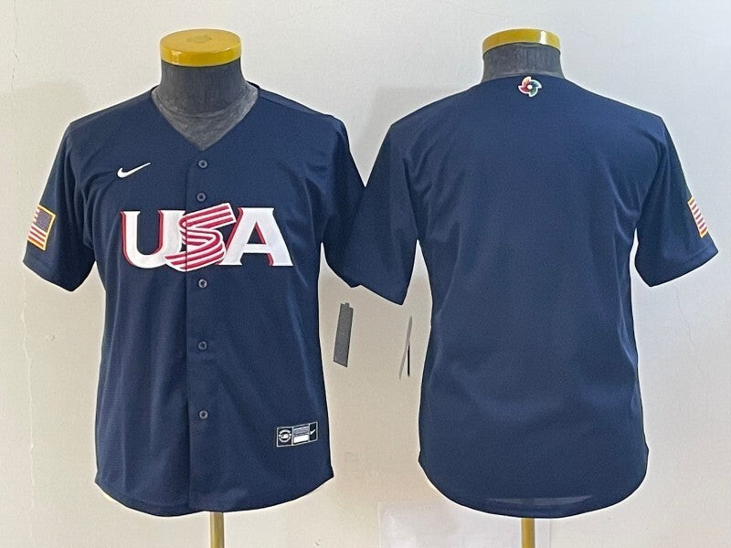 Youth USA 2023 World Cup 2023 World Cup Youth 16b Style 2 Baseball Jersey baseball jersey product view 1