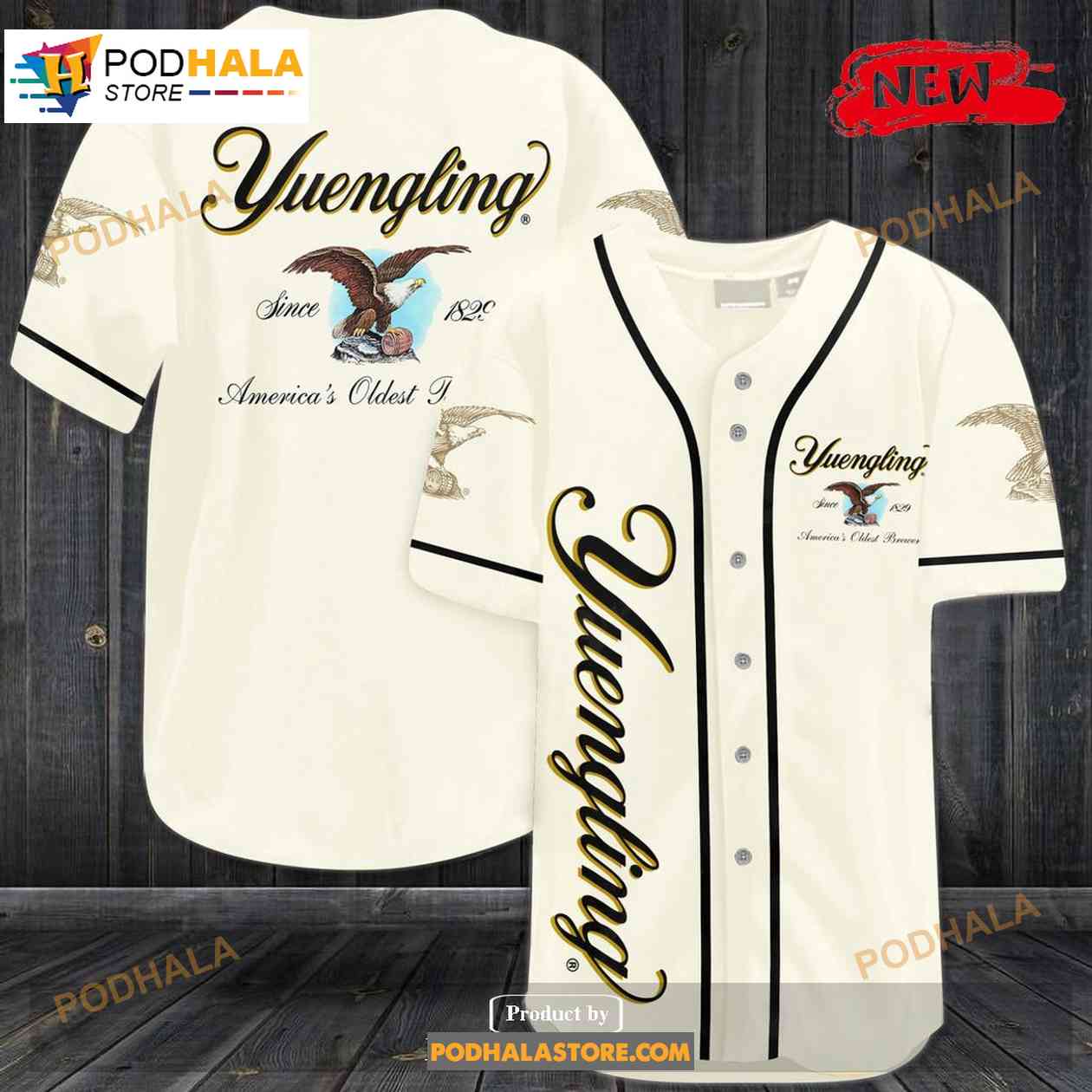 Yuengling Beer Since 1982 Baseball Jersey baseball jersey product view 1