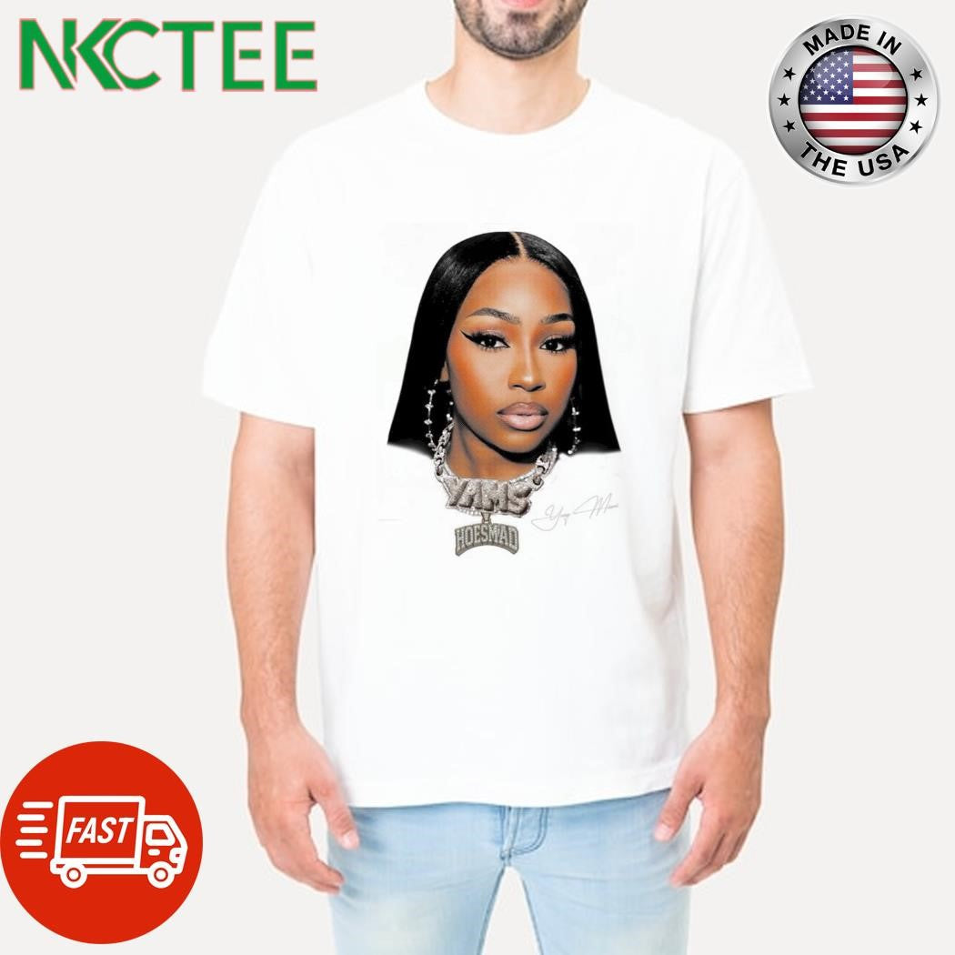 Yung Miami head hoes mad x caresha rhinestone shirt Unisex T-shirt, Sweatshirt, Hoodie, Long Sleeve Tee - T-Shirt, Sweatshirt, Hoodie