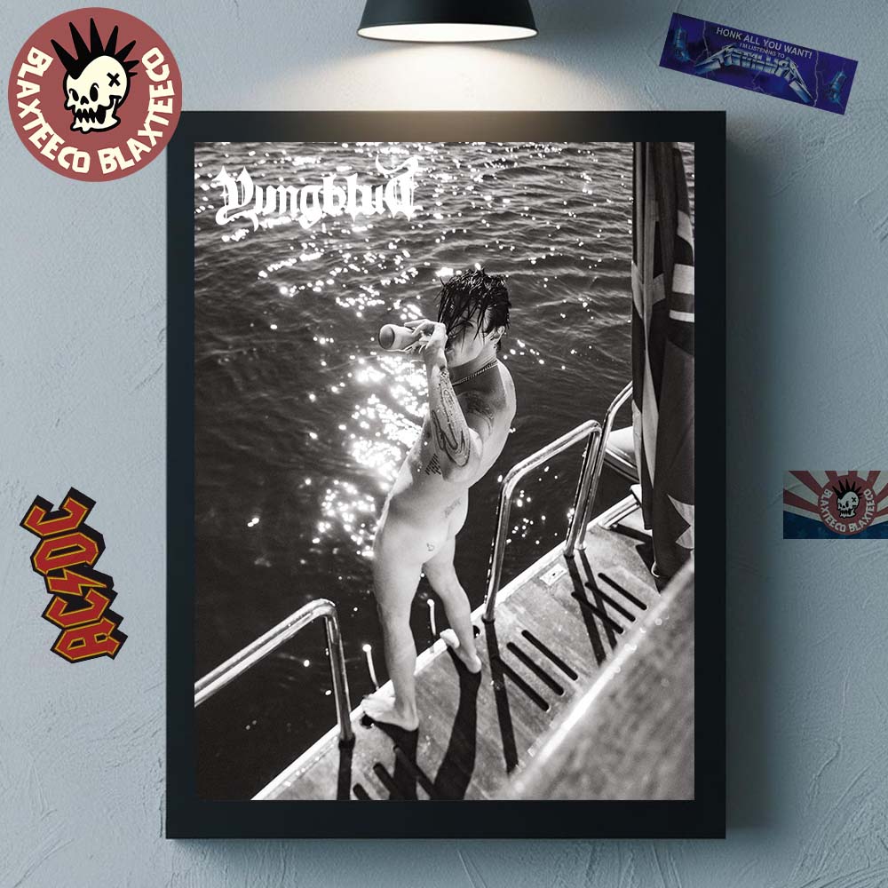 Yungblud Bare It All On Yacht Poster Canvas Unisex T-shirt, Sweatshirt, Hoodie, Long Sleeve Tee - T-Shirt, Sweatshirt, Hoodie
