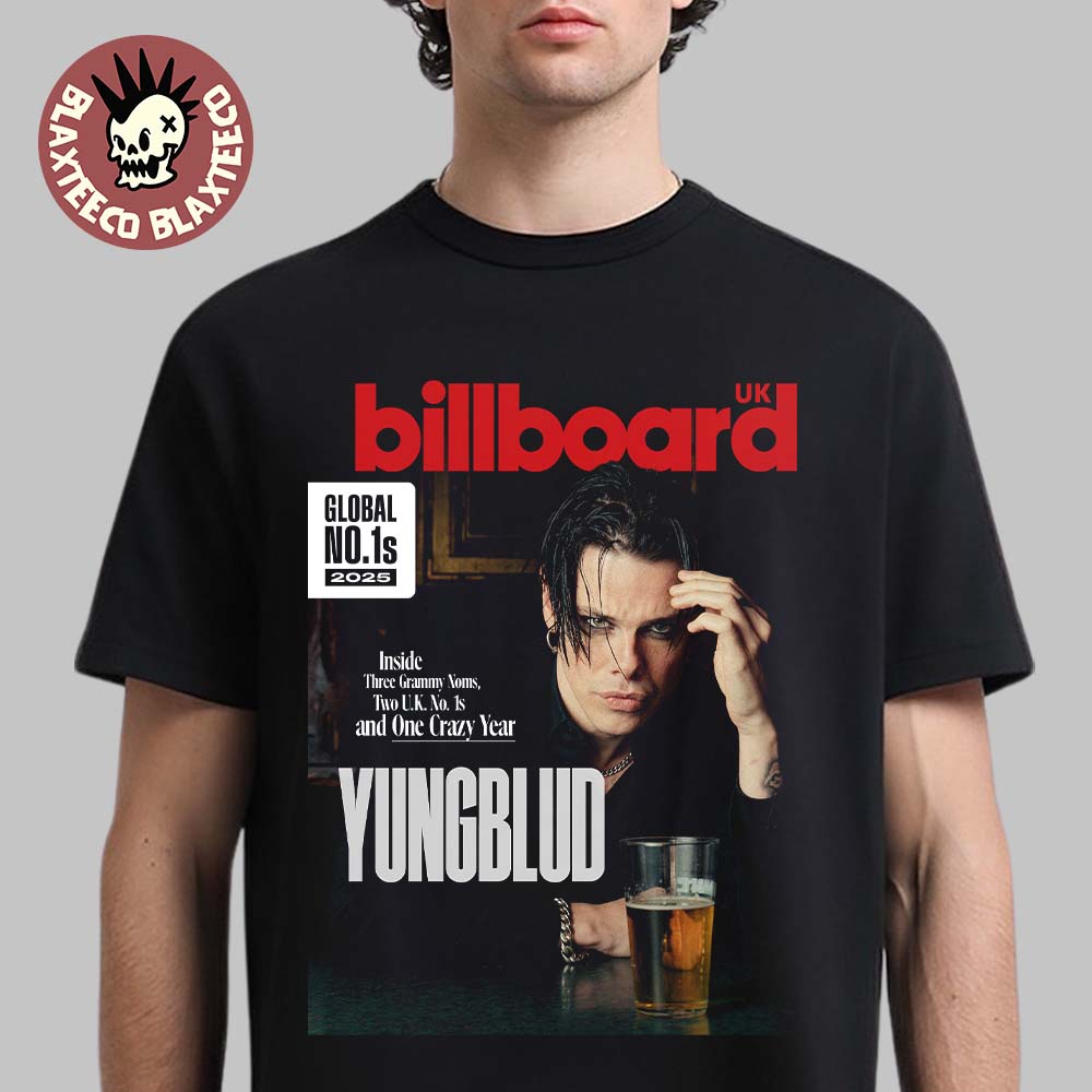 Yungblud On The Cover Of Billboard UK Global No 1s 2025 Inside Three Grammy Noms T-Shirt Unisex T-shirt, Sweatshirt, Hoodie, Long Sleeve Tee - T-Shirt, Sweatshirt, Hoodie