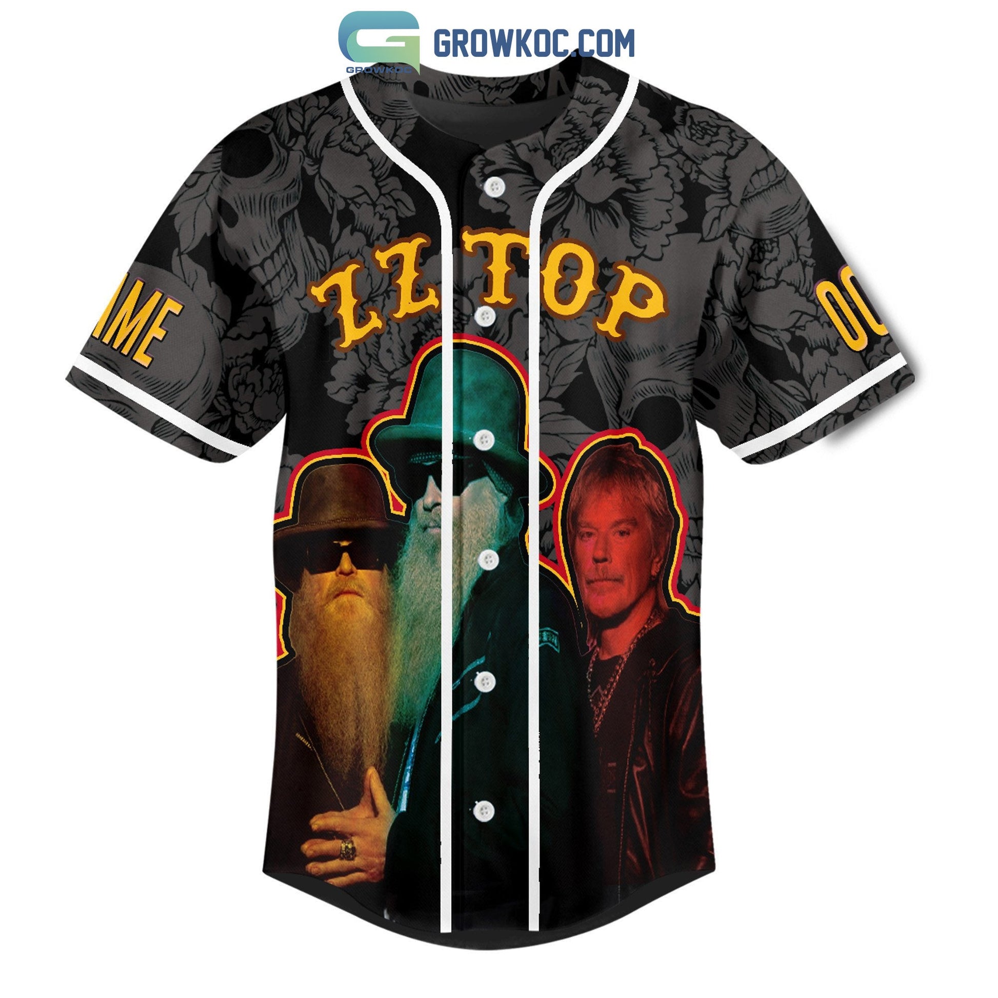 ZZ Top I’m Bad I’m Nationwide Personalized Baseball Jersey baseball jersey product view 1