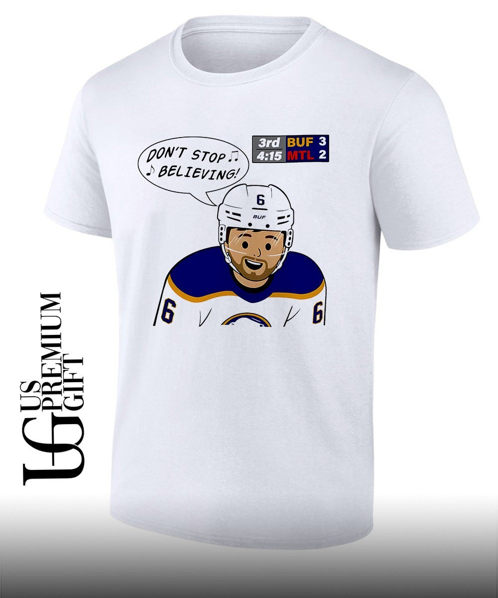 Zach Benson dont stop believin Buffalo Sabres Hockey shirt Unisex T-shirt, Sweatshirt, Hoodie, Long Sleeve Tee - T-Shirt, Sweatshirt, Hoodie