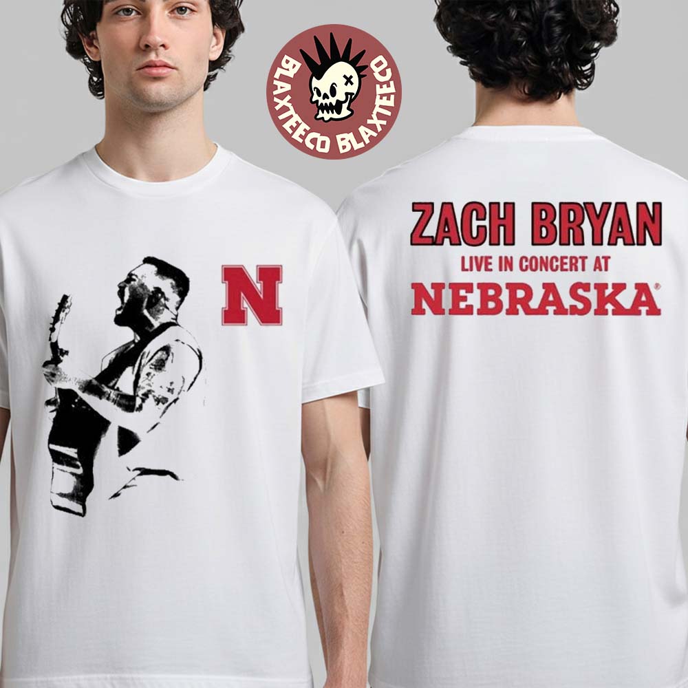 Zach Bryan Live In Concert Nebraska 2026 Venue Merch Tee On April 25 2026 At Lincoln Memorial Stadium Zach Bryan - T-Shirt, Sweatshirt, Hoodie