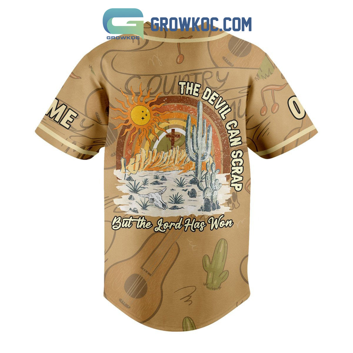 Zach Bryan The Devil Can Scrap But The Lord Has Won Personalized Baseball Jersey baseball jersey product view 3