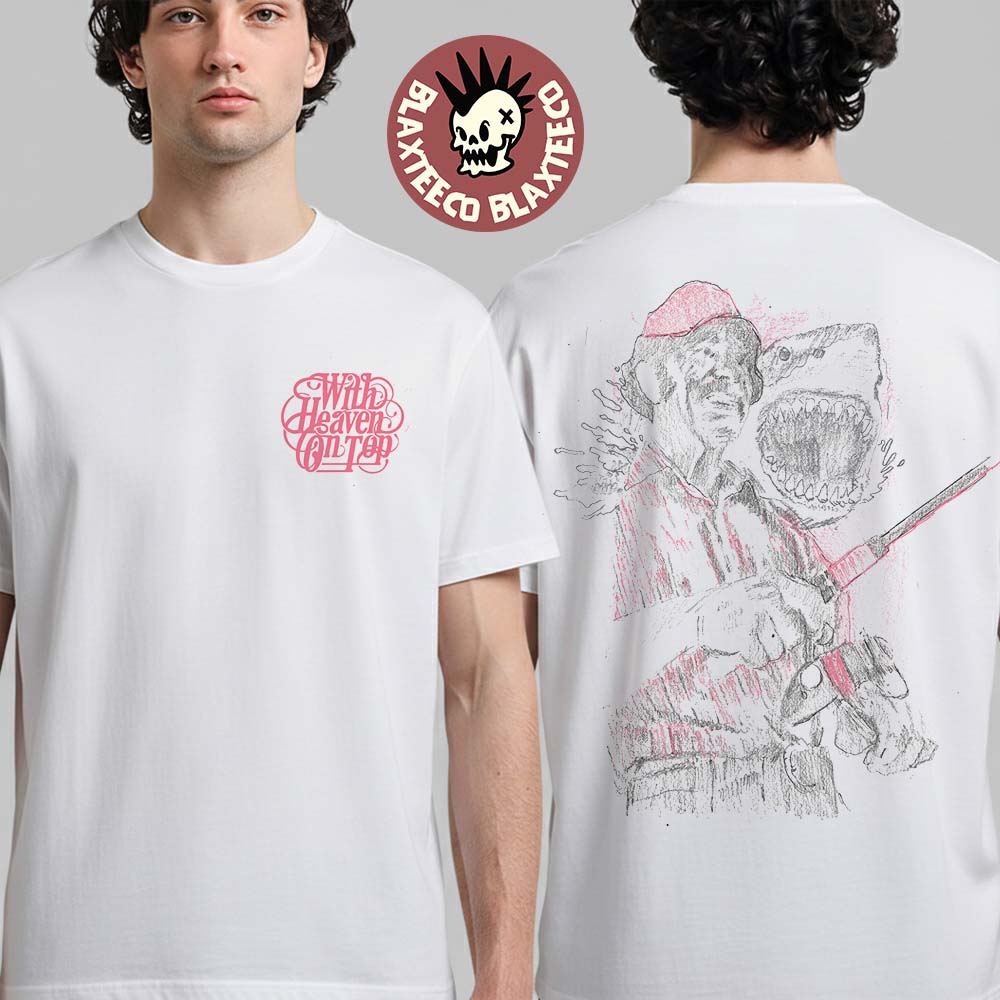 Zach Bryan With Heaven On Top 2026 Tour Merch Shark T-Shirt Unisex T-shirt, Sweatshirt, Hoodie, Long Sleeve Tee - T-Shirt, Sweatshirt, Hoodie
