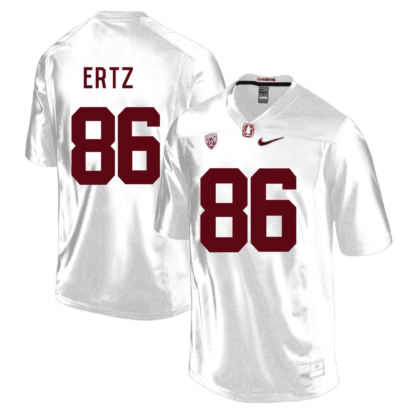 Zach Ertz 86 White Style 2 College Football Jersey football jersey product view 1