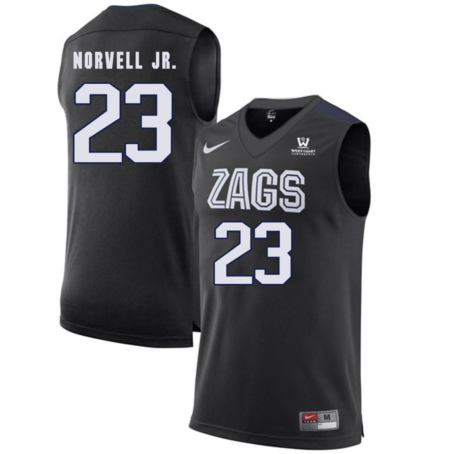 Zach Norvell Jr.23 Black College Football Jersey football jersey product view 1