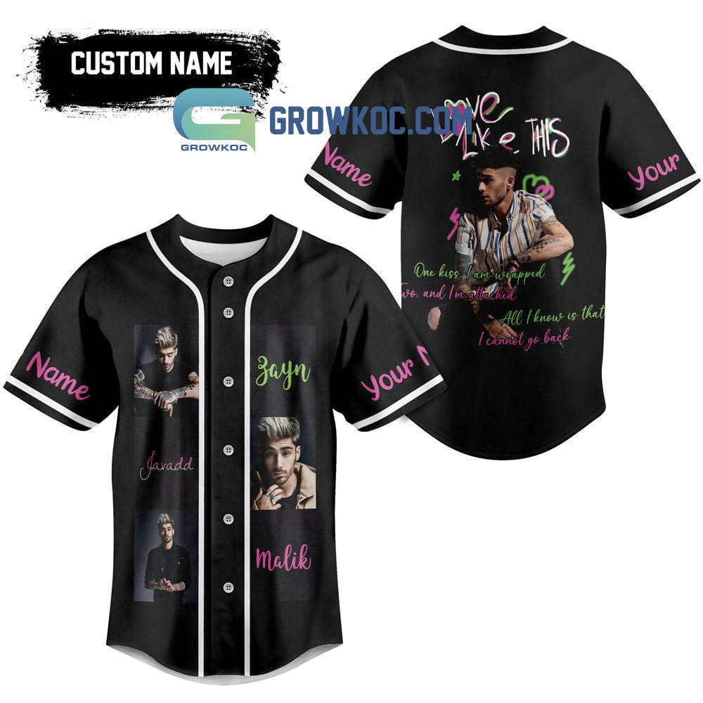 Zain Javadd Malik Love Like This Personalized Baseball Jersey baseball jersey product view 1