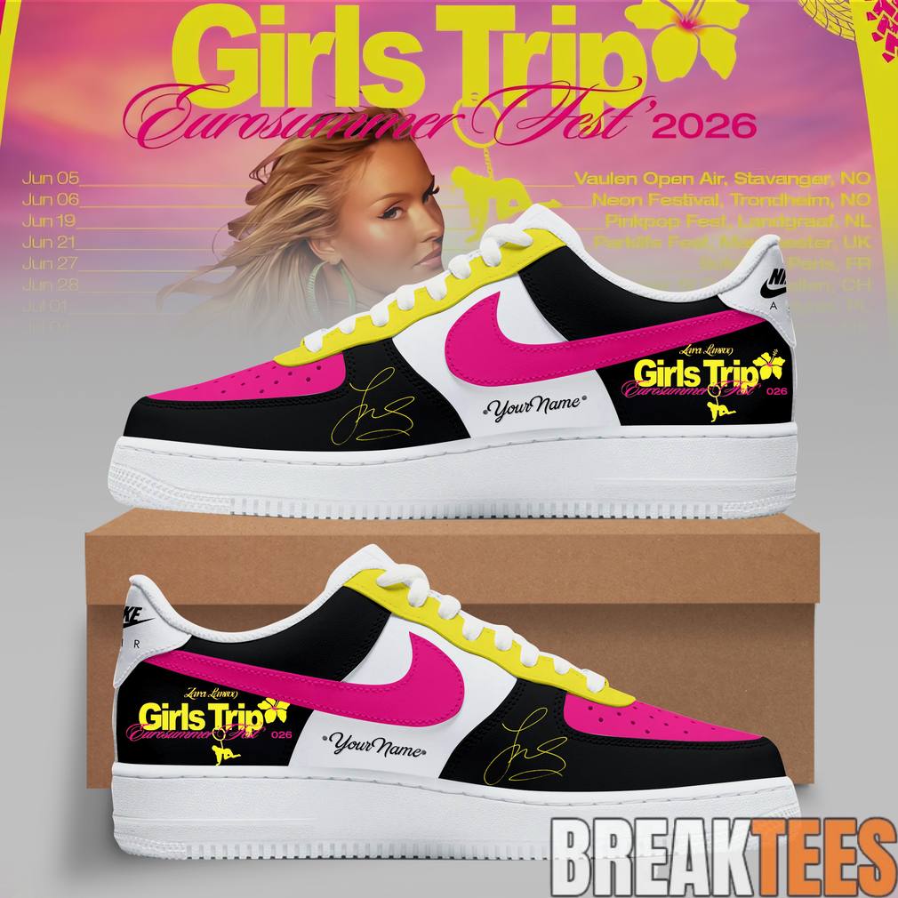 Zara Larsson Girls Trip Eurosummer Fest 2026 Custom Air Force 1 Shoes Unisex T-shirt, Sweatshirt, Hoodie, Long Sleeve Tee - T-Shirt, Sweatshirt, Hoodie