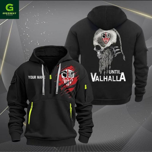 AC Ajaccio Until Valhalla Personalized Hoodie Unisex T-shirt, Sweatshirt, Hoodie, Long Sleeve Tee - T-Shirt, Sweatshirt, Hoodie