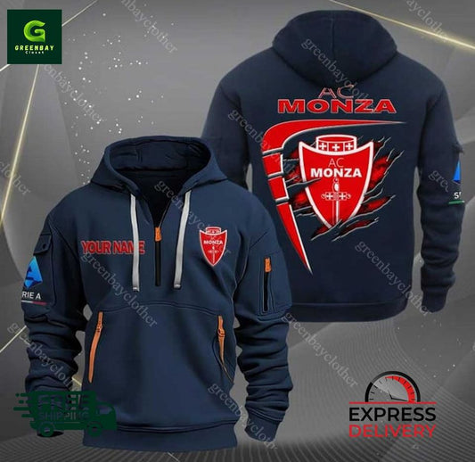 AC Monza Personalized Quarter Zip Hoodie Unisex T-shirt, Sweatshirt, Hoodie, Long Sleeve Tee - T-Shirt, Sweatshirt, Hoodie