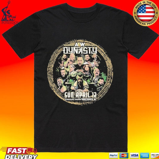 Aew Dynasty Sun April 12 2026 T-shirt Unisex T-shirt, Sweatshirt, Hoodie, Long Sleeve Tee - T-Shirt, Sweatshirt, Hoodie