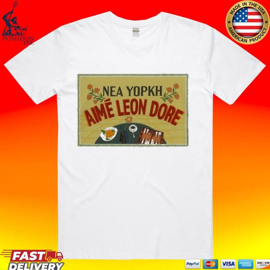 Aim Leon Dore Aim Postcard Nea Yopkh T-shirt Unisex T-shirt, Sweatshirt, Hoodie, Long Sleeve Tee - T-Shirt, Sweatshirt, Hoodie
