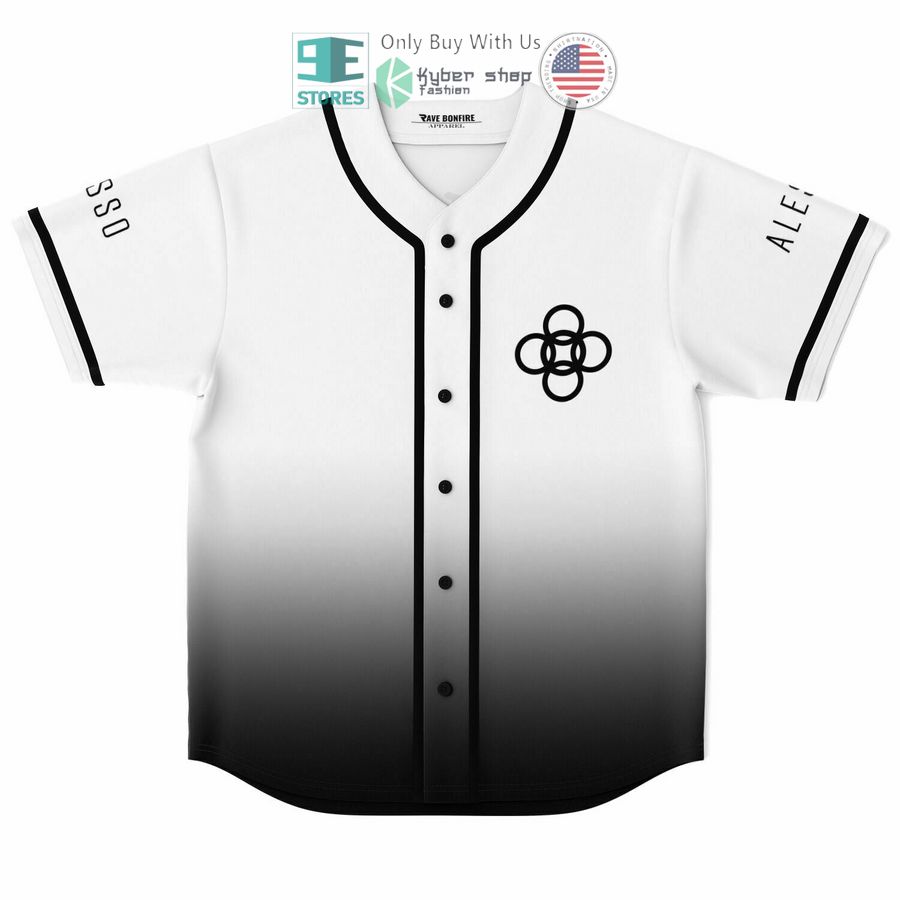 BEST Alesso logo If I Lose Myself Tonight It'll be You and I Baseball Jersey baseball jersey product view 1