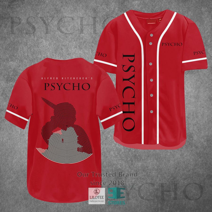 Alfred Hitchcock Psycho Horror Movie Baseball Jersey baseball jersey product view 1