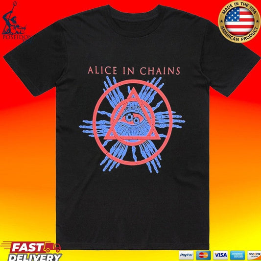 Alice In Chains Circle Triangle Large T-shirt Unisex T-shirt, Sweatshirt, Hoodie, Long Sleeve Tee - T-Shirt, Sweatshirt, Hoodie