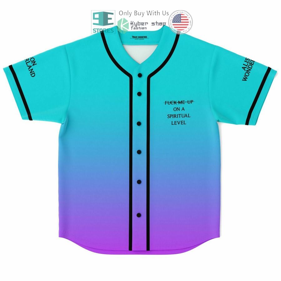 BEST Alison Wonderland Fuck Me Up On A Spirittual Level Baseball Jersey baseball jersey product view 1