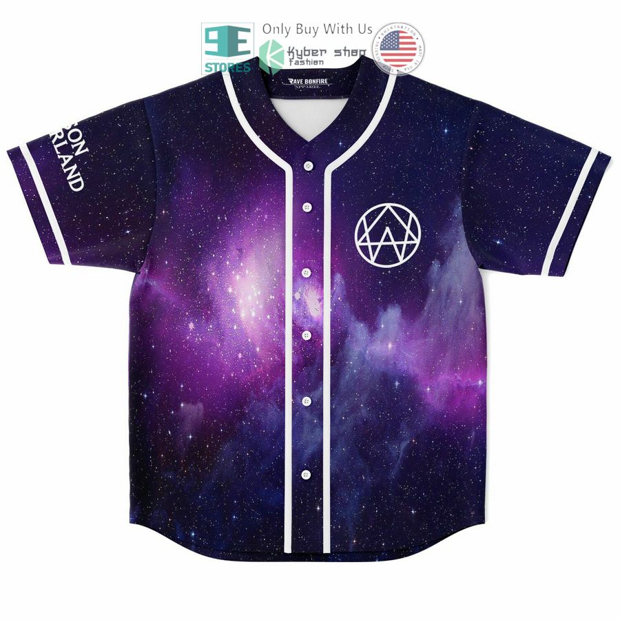 BEST Alison Wonderland violet galaxy Baseball Jersey baseball jersey product view 1