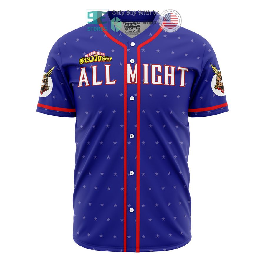 BEST All Might My Hero Academia Baseball Jersey baseball jersey product view 1