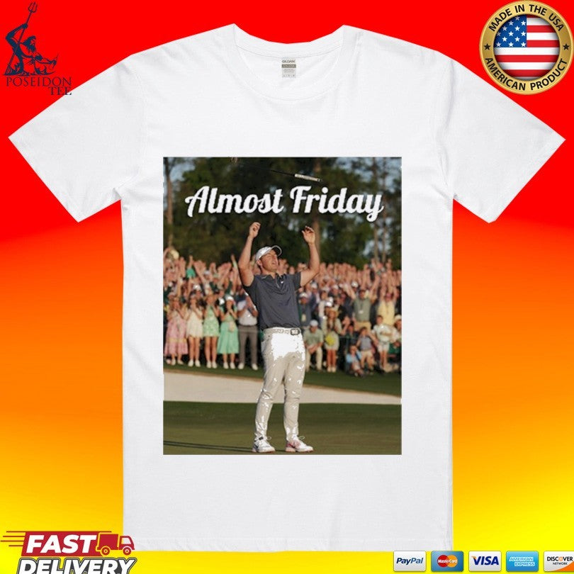 Almost Friday Golf T-shirt Unisex T-shirt, Sweatshirt, Hoodie, Long Sleeve Tee - T-Shirt, Sweatshirt, Hoodie