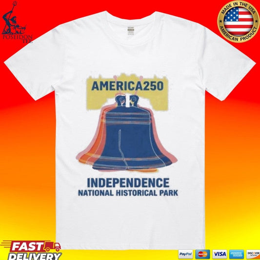 Americas National Parks A250 Liberty Bell Independence National Historical Park T-shirt Unisex T-shirt, Sweatshirt, Hoodie, Long Sleeve Tee - T-Shirt, Sweatshirt, Hoodie