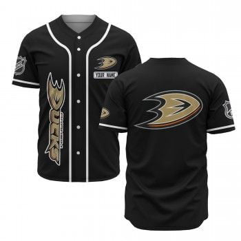 Anaheim Ducks Baseball Jersey Custom For Fans BJ0090 - lylyprint.com baseball jersey product view 2