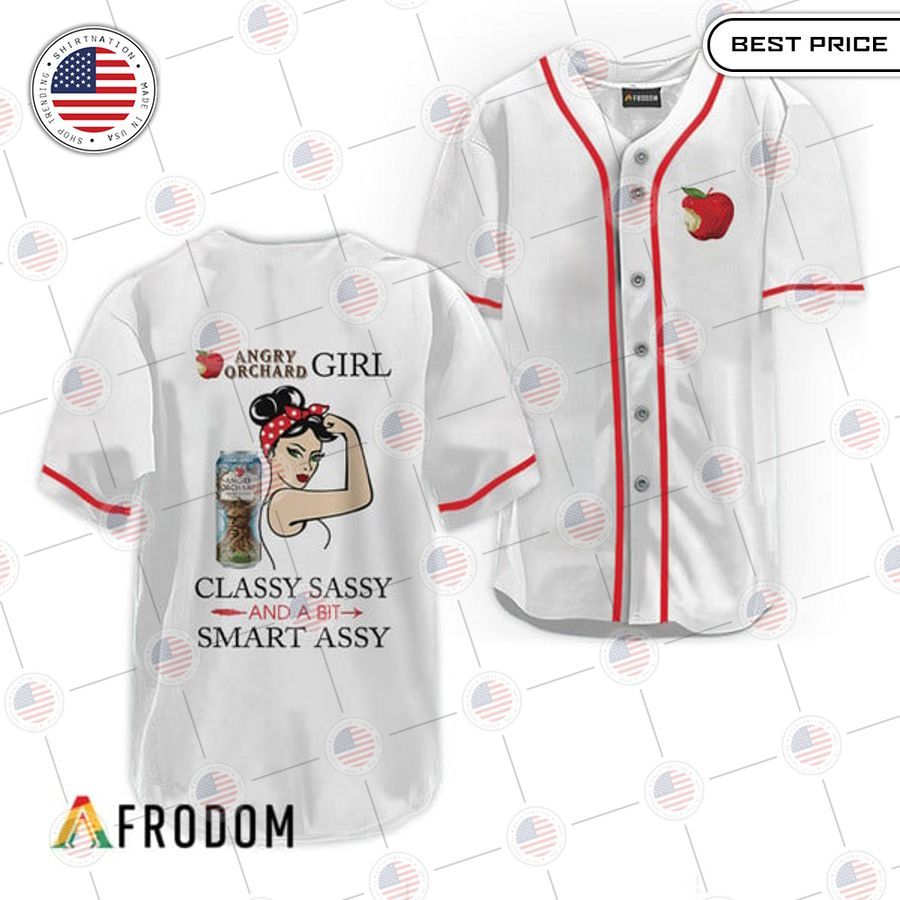 HOT Angry Orchard Classy Sassy And A Bit Smart Assy Baseball Jersey baseball jersey product view 1