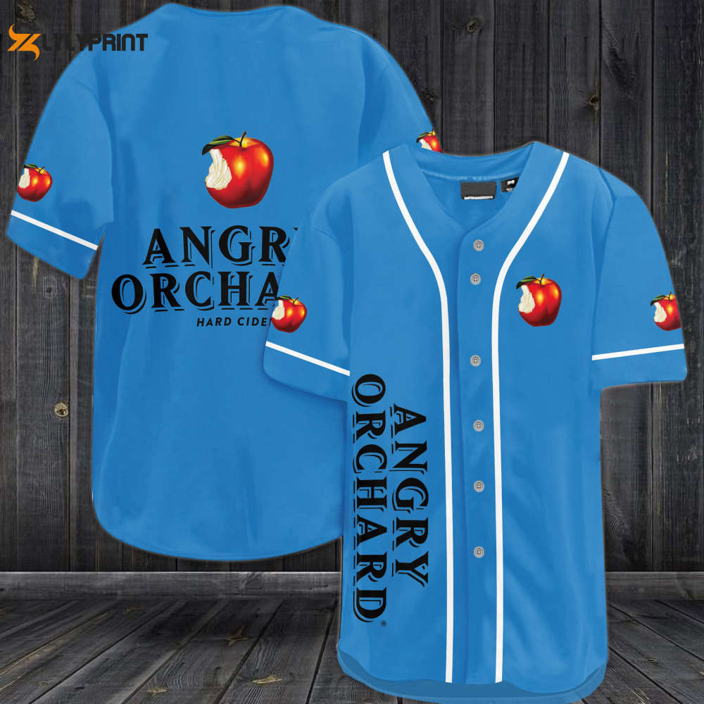 Angry Orchard Hard Cider Baseball Jersey - lylyprint.com baseball jersey product view 1