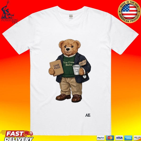 Annie Elise True Crime Bear T-shirt Unisex T-shirt, Sweatshirt, Hoodie, Long Sleeve Tee - T-Shirt, Sweatshirt, Hoodie
