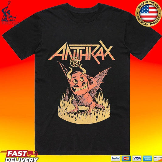 Anthrax Coal Demon T-shirt Unisex T-shirt, Sweatshirt, Hoodie, Long Sleeve Tee - T-Shirt, Sweatshirt, Hoodie