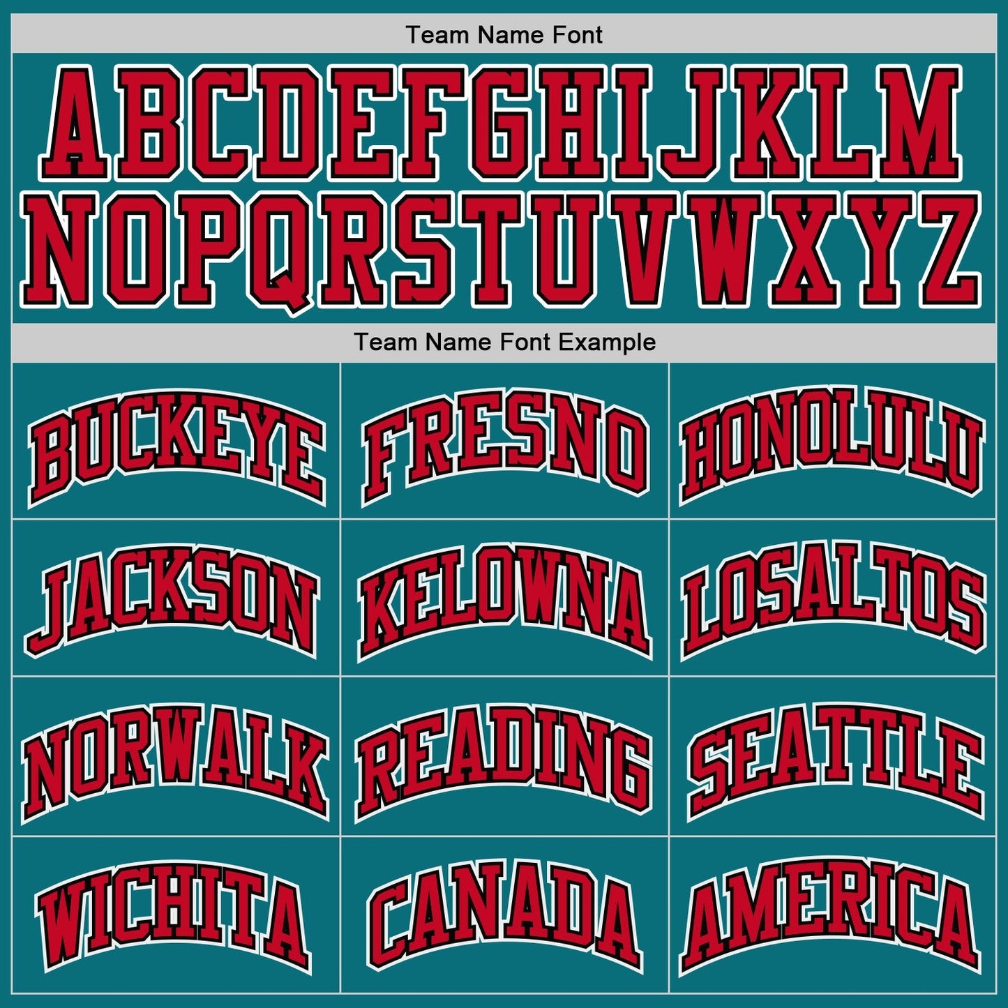 Custom Teal Red-Black Authentic Baseball Jersey baseball jersey product view 4