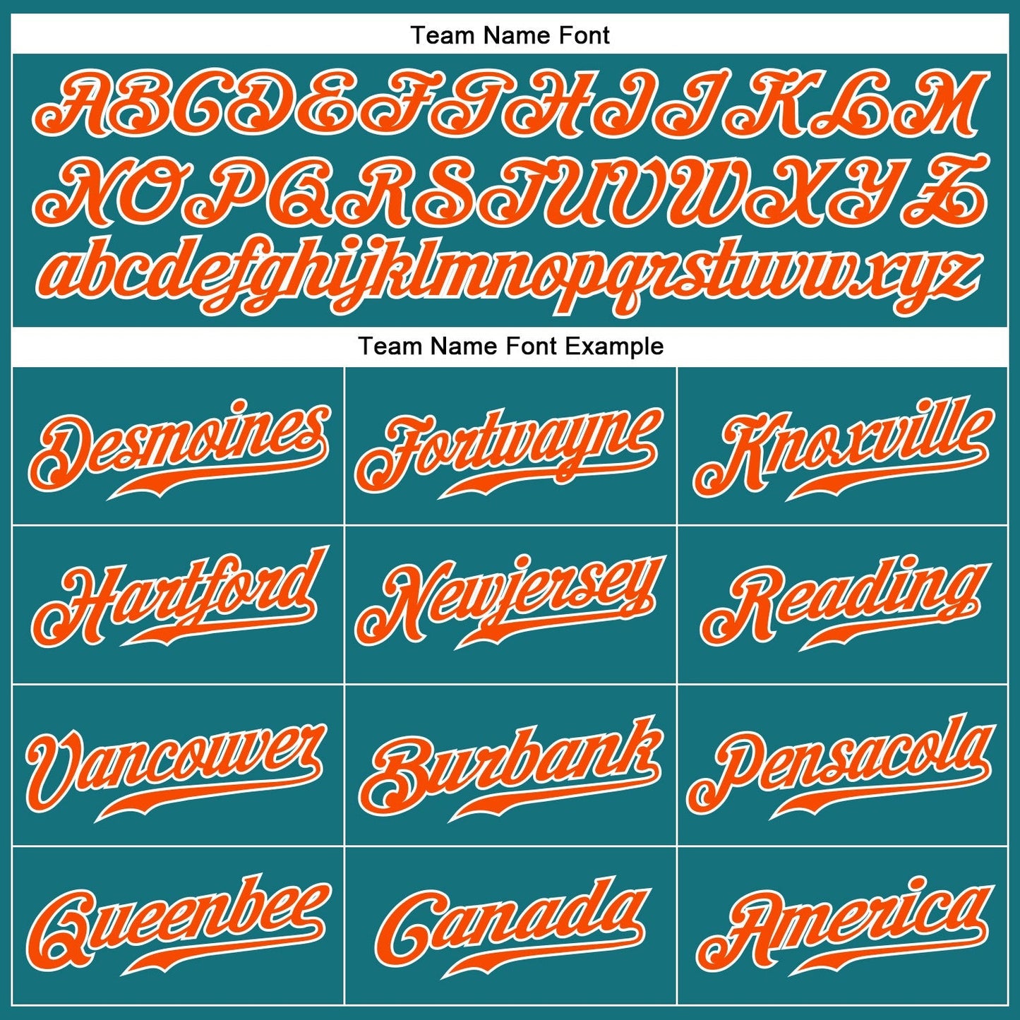 Custom Teal White Pinstripe Orange-White Authentic Baseball Jersey baseball jersey product view 4