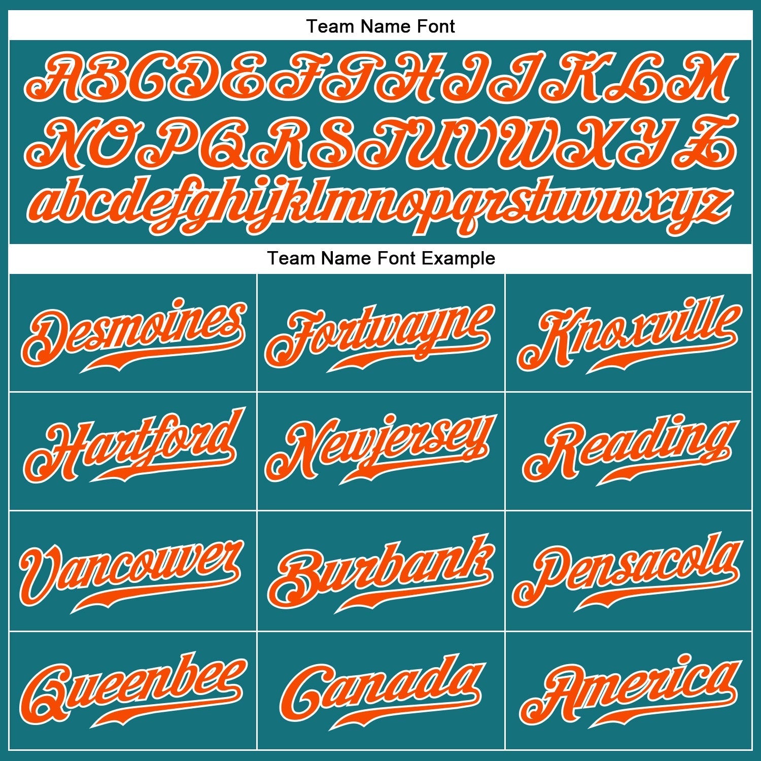 Custom Teal White Pinstripe Orange-White Authentic Baseball Jersey baseball jersey product view 4