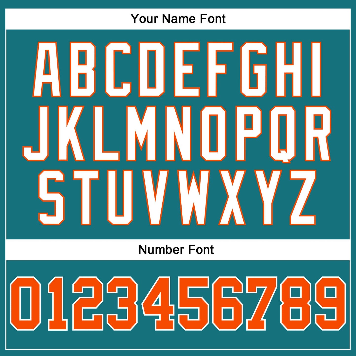 Custom Teal White Pinstripe Orange-White Authentic Baseball Jersey baseball jersey product view 5