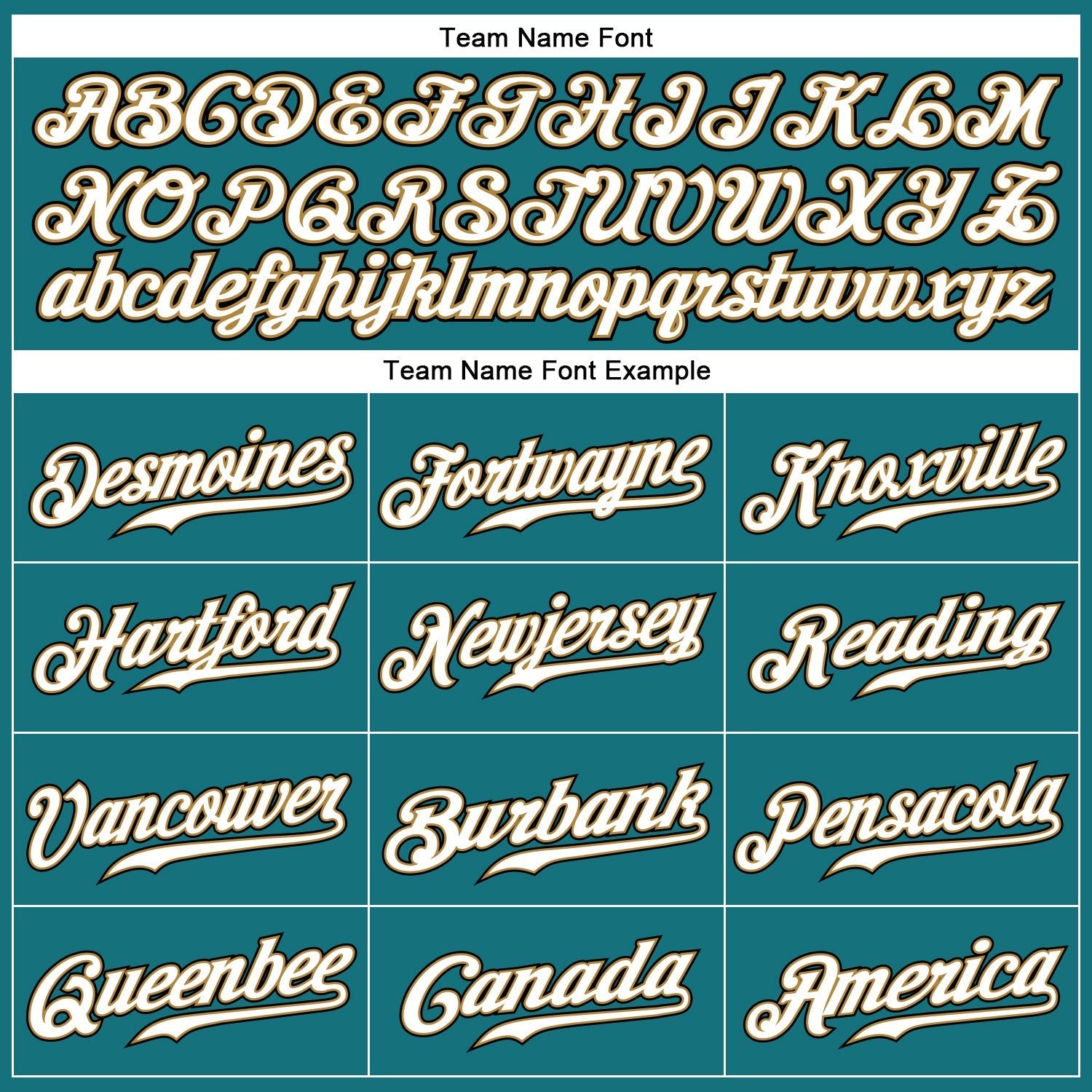 Custom Teal White Pinstripe White-Old Gold Authentic Baseball Jersey baseball jersey product view 4