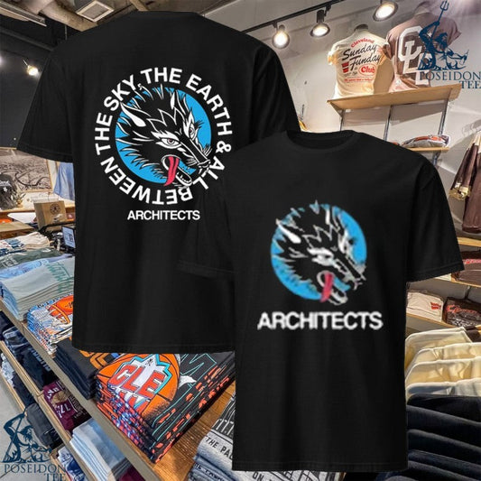 Architects Wolf Head The Sky The Earth And All Between T-shirt Unisex T-shirt, Sweatshirt, Hoodie, Long Sleeve Tee - T-Shirt, Sweatshirt, Hoodie